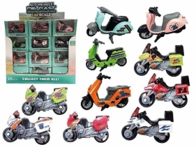 Skuter metalowy 1:64 MIX