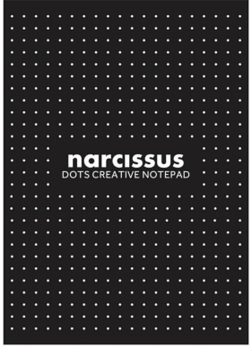 Blok A4/80k Narcisuss - kropki czarny (6szt)