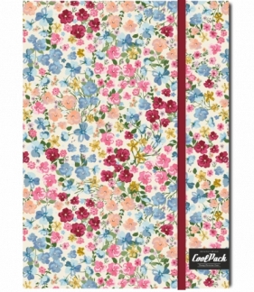 Brulion A5 z gumką Coolpack Forget me not