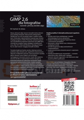 GIMP 2.6 dla fotografów - techniki cyfrowej obróbki zdjęć z płytą DVD - Klaus Golker