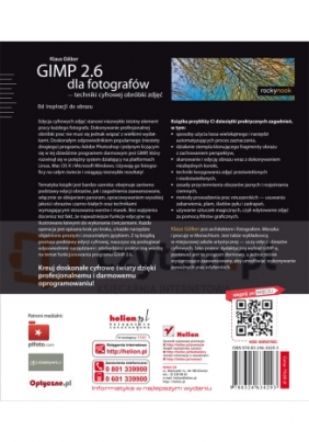 GIMP 2.6 dla fotografów - techniki cyfrowej obróbki zdjęć z płytą DVD - Golker Klaus