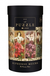 Puzzle 1000: Art 15 - Alfons Mucha - Kamienie szlachetne