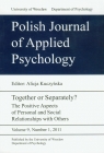 Polish Journal of Applied Psychol. vol 9 nr 1
