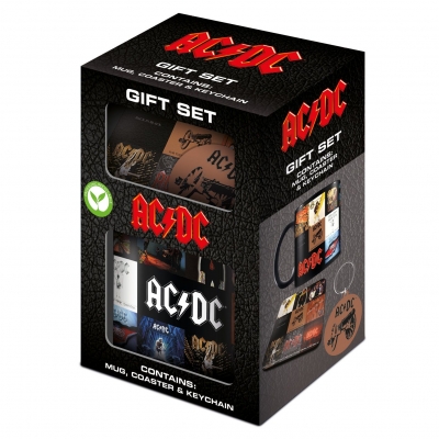 Zestaw prezentowy AC/DC Kubek Podstawka i Brelok