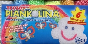 Piankolina tęczowa 6 kostek mix
