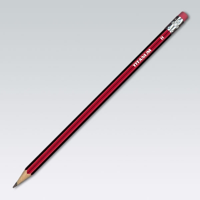 Ołówek techniczny z gumką H Titanum 12szt.