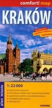 Kraków 1:22 000 plan miasta laminowany - <br />