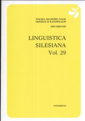 Linguistica Silesiana vol 29