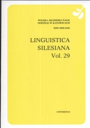 Linguistica Silesiana vol 29
