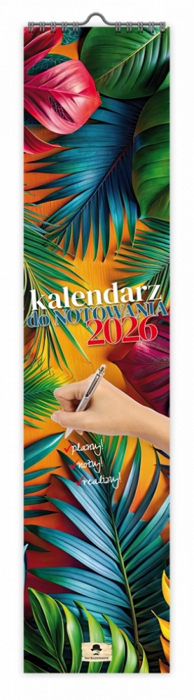 Kalendarz 2026 paskowy wąski - Do notowania