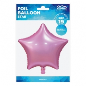 Balon foliowy Godan 46 cm, Gwiazda matowa różowa (BG-HMRO)