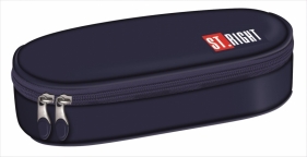 Usztywniany piórnik z wewnętrzną klapką, Navy Blue