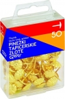 Pinezki Grand tapicerskie złote T4 50 sztuk