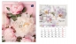 Kalendarz ścienny planszowy 33,5x40cm - Kwiaty