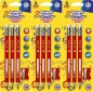 3x Ołówki Astra Jumbo HB, do nauki pisania, 3 szt. + temperówka