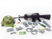 Karabin terkotka 70 cm. + hełm swat + akcesoria