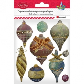 Naklejki świąteczne Titanum Craft-Fun Series Bombki retro (19XQ18-30)