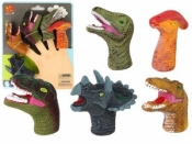 Pacynki na palce dinozaury kolorowe 5 szt
