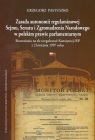 Zasada autonomii regulaminowej Sejmu Senatu i Zgromadzenia Narodowego w polskim Pastuszko Grzegorz