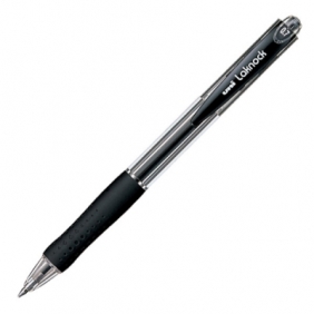 Długopis automatyczny Uni Laknock - czarny (SN-100)