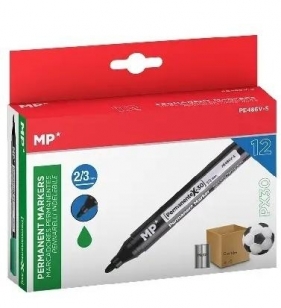 Marker permanentny 2,0/3,0mm zielony (12szt)