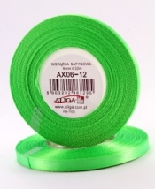 Wstążka AX06-12 32m satynowa jasna zielona HS-1103