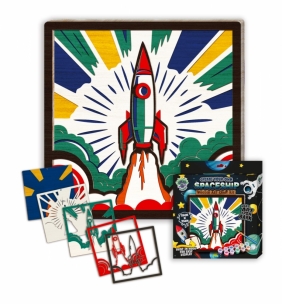 Zestaw do tworzenia obrazów z drewna - statek kosmiczny