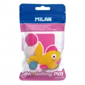Milan, modelina AIR-DRY samoutwardzalna 100 g - różowa (9154134)