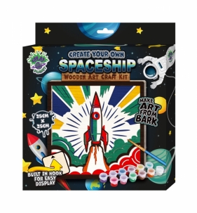 Zestaw do tworzenia obrazów z drewna - statek kosmiczny