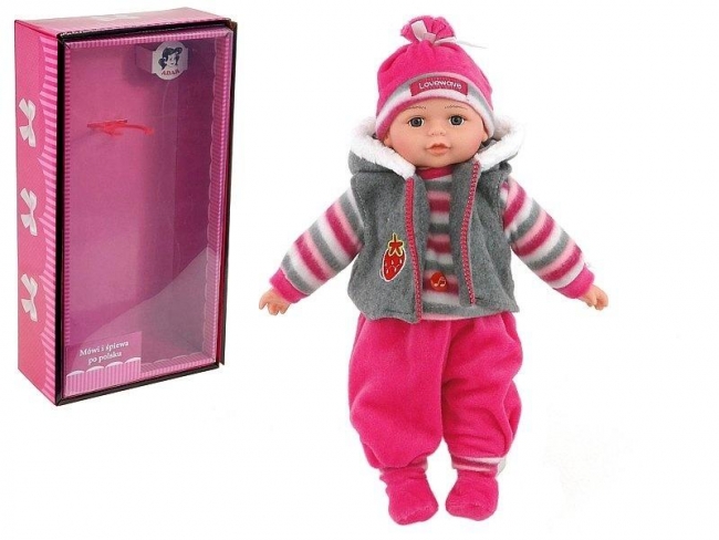 Lalka bobas z polskim dźwiękiem 35cm