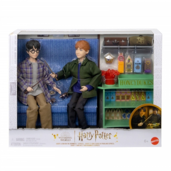 Zestaw lalek Harry Potter Harry i Ron w Ekspresie do Hogwartu (HND79)