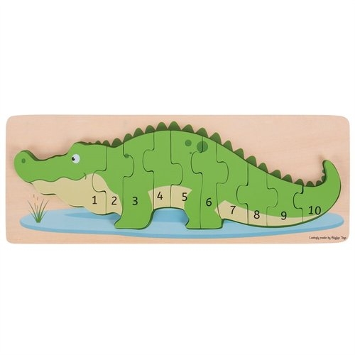 Puzzle Krokodyl - Cyferki 1 do 10