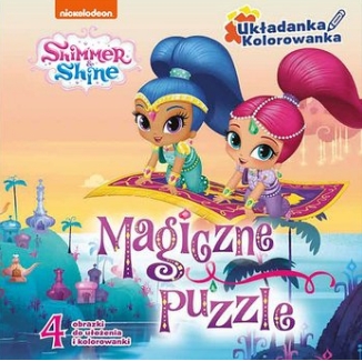 Shimmer & Shine Układanka Kolorowanka Puzzle