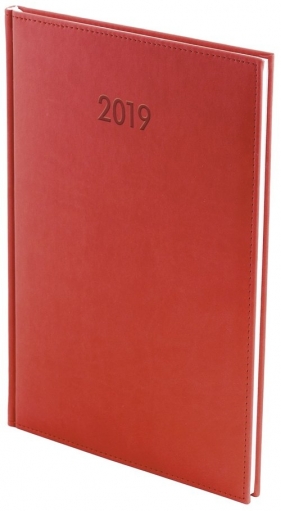 Kalendarz 2019 A4 tygodniowy Vivella Czerwony