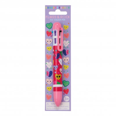 Długopis 6-kolorowy Serca 52P6302