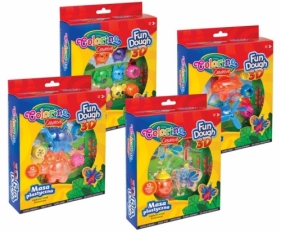COLORINO ZESTAW MASA PLASTYCZ 3D 4 RODZAJE