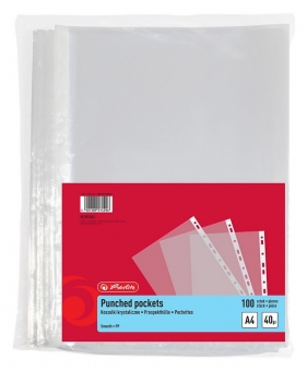 Koszulki na dokumenty A4/100 szt. przezroczyste