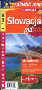 Słowacja plastik mapa samochodowa