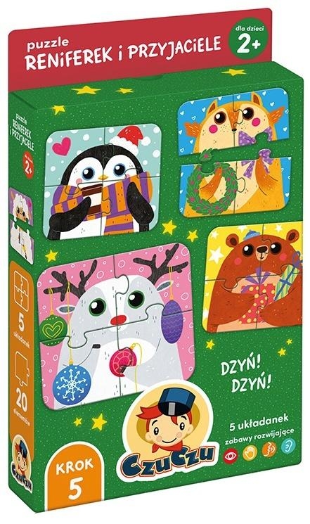 <img src='https://webimage.pl/pics/297/3/d5902983493297.jpg' style='height:440px' /> CzuCzu Puzzle Reniferek i przyjaciele dla dzieci