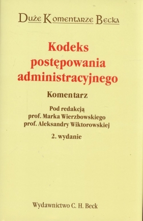 Kodeks postępowania administracyjnego Komentarz - <br />