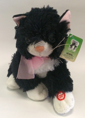 Kotka Pussy czarna miaucząca 21cm - <br />