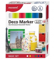 Markery akrylowe Deco Marker B 460 6 kol. Basic MonAmi (2080001501)