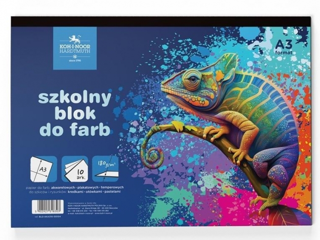 Blok szkolny A3/10K 180g Kameleon