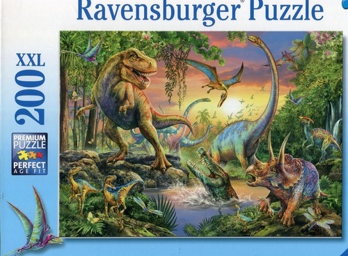 Puzzle XXL 200 Świat dinozaurów (128297)