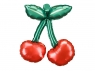 Balony foliowe do girland Wisienki 28x31cm 3szt