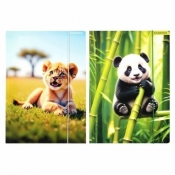 Teczka z gumką A4 Wild Animal mix