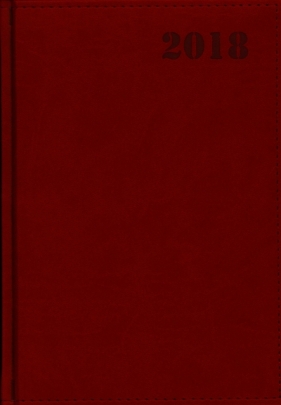 Kalendarz Standard A5 tygodniowy bordowy 2018