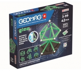 Klocki magnetyczne Glow Recycled 42 elementy (G329)