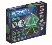 Klocki magnetyczne Glow Recycled 42 elementy (G329)