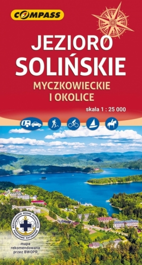 Jezioro Solińskie, Myczkowieckie i okolice. Mapa turystyczna w skali 1:25 000 - Opracowanie zbiorowe